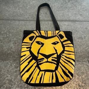The Lion King Broadway Musical Canvas Tote Bag Simba Disney Book Bag Theater Y2K